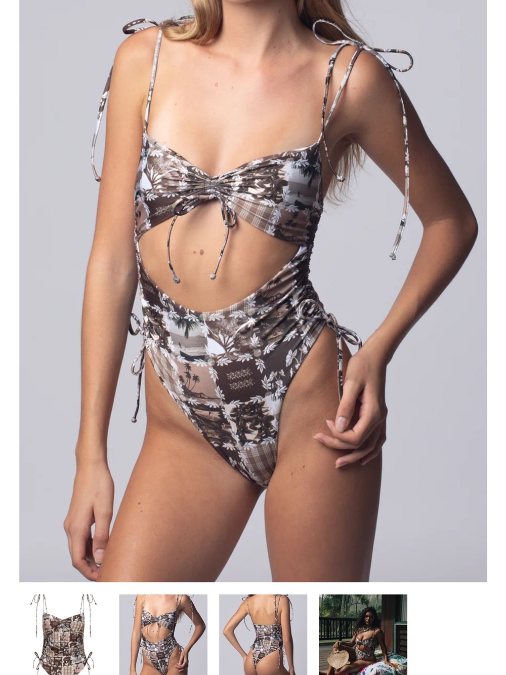 High Noon Swim Hema One Piece - Kukui Patchwork